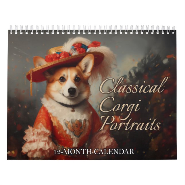 Klassischer Corgi-Porträts-Kalender Kalender (Titelbild)