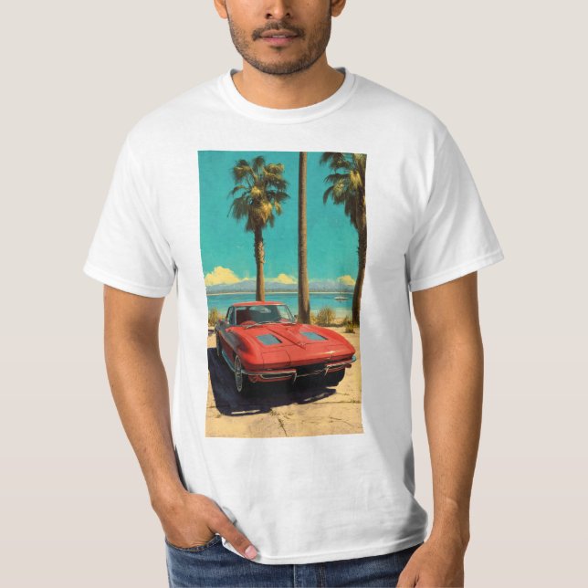 Klassischer Corvette T-Shirt (Vorderseite)
