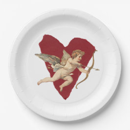 Klassischer Cupid Romantische Moderne Hochzeit Ele Pappteller