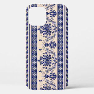 Klassischer Damast: Ornamentales nahtloses Tapeten Case-Mate iPhone Hülle