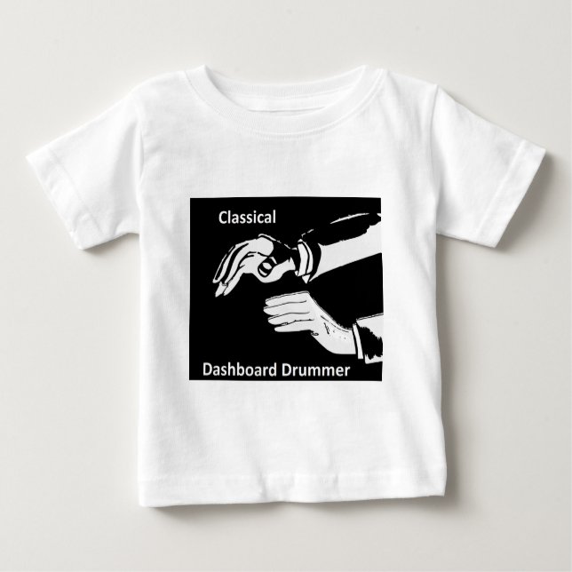 Klassischer Dashboard-Dashboard-Trommler Baby T-shirt (Vorderseite)