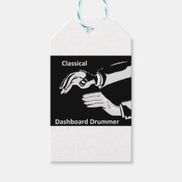 Klassischer Dashboard-Dashboard-Trommler Geschenkanhänger