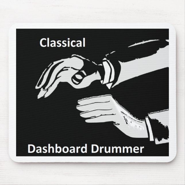 Klassischer Dashboard-Dashboard-Trommler Mousepad (Vorne)