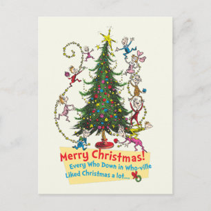 Klassischer Der Grinch   Frohe Weihnachten! Feiertagspostkarte