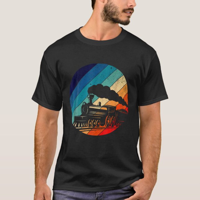 Klassischer Eisenbahnzug T-Shirt (Vorderseite)