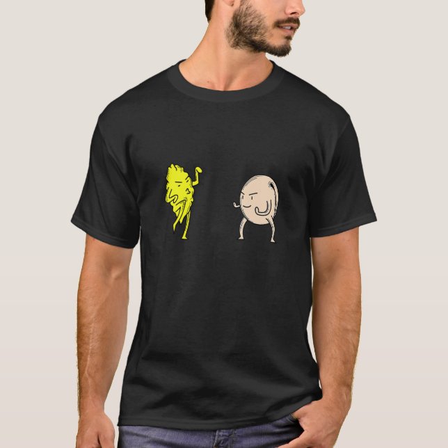 Klassischer Eistee Pfirsich Vs Zitrone Karate T-Shirt (Vorderseite)