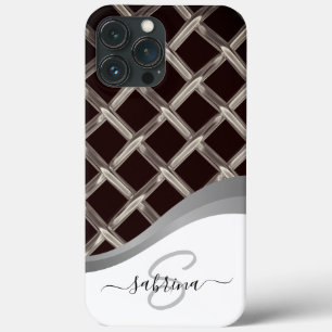 Klassischer eleganter Name für Schwarz- und Silber Case-Mate iPhone Hülle