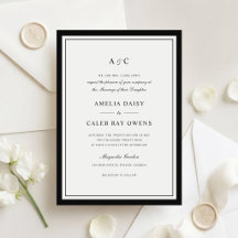 Klassischer Eleganter Rahmen Hochzeit