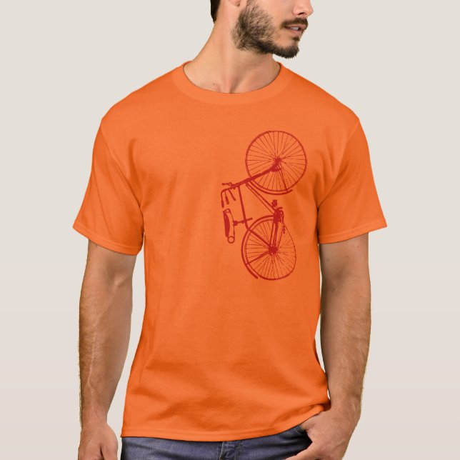 Klassischer Fahrrad-T - Shirt der Männer (Vorderseite)