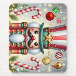Klassischer, farbenfroher, wunderlicher Weihnachts Mousepad