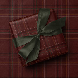 Klassischer Feiertags-Karostoff im stilvollen Maro Geschenkpapier