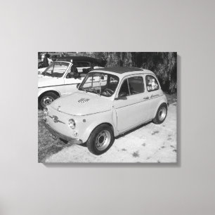 KLASSISCHER FIAT 500 VINTAGE-KLASSIKER LEINWANDDRUCK