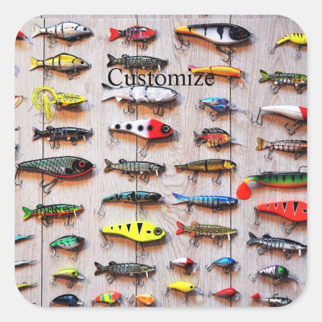 Klassischer Fischfang Thunder_Cove Quadratischer Aufkleber (Vorderseite)
