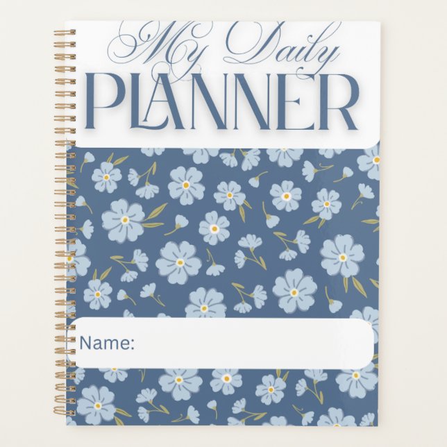 Klassischer Floral-Garten-Tagesplaner Planer (Vorderseite)