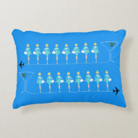 Klassischer Flugbegleiter Akzent Pillow