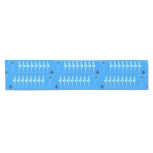 Klassischer Flugbegleiter-Tabellen-Läufer Kurzer Tischläufer