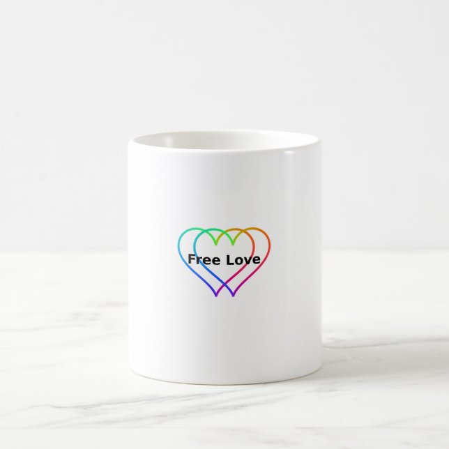 Klassischer Free Love Becher, 0,33 l Kaffeetasse (Mittel)
