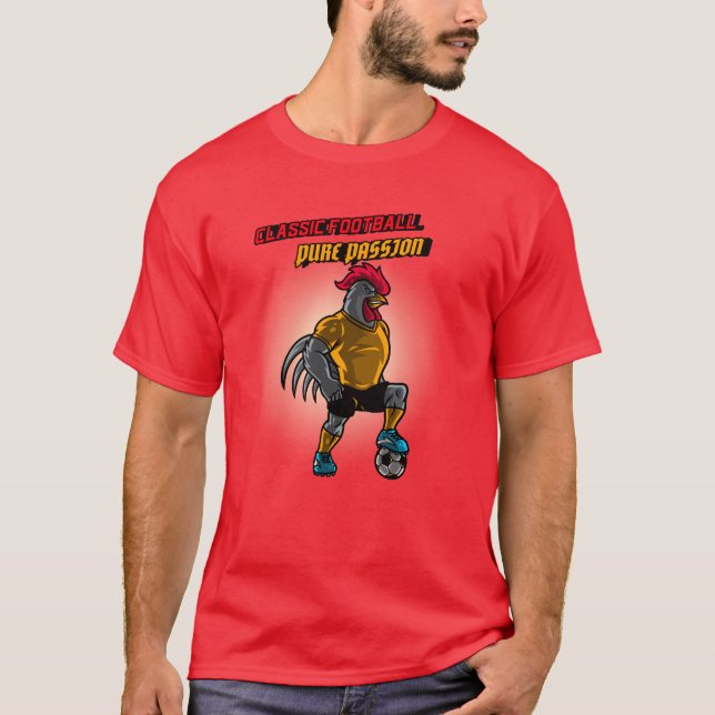 Klassischer Fußball, reine Leidenschaft T-Shirt (Vorderseite)