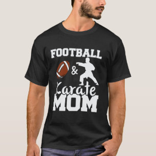 Klassischer Fußball- und Karate-Mama-Fußballspiele T-Shirt