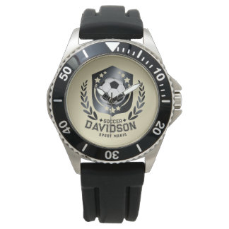 Klassischer Fußballschild | Benutzerdefinierter Te Armbanduhr