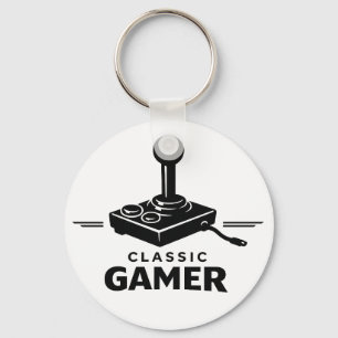 Klassischer Gamer Retro-Joystick-Schlüsselanhänger Schlüsselanhänger