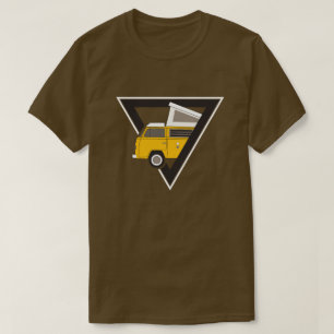 klassischer gelber Dreiecksbus T-Shirt