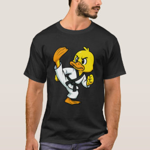 Klassischer gelber Enten-Taekwondo-Tierliebhaber K T-Shirt