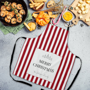 Klassischer gestreifter Weihnachten Schürze