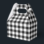 Klassischer Gingham Schwarz-Weiß-Schachtel Geschenkschachtel<br><div class="desc">Ein Gefälligkeitskasten mit einem klassischen Gingham-Muster im Schwarz-Weiß-Stil.</div>