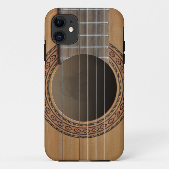 Klassischer Gitarrenbeige Tan Case-Mate iPhone Hülle (Rückseite)