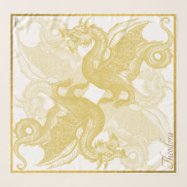 Klassischer Golddrache Schal