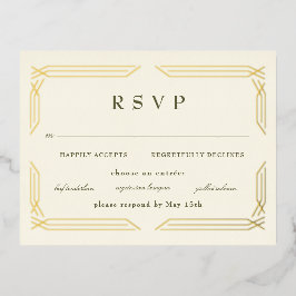 Klassischer Goldschmied Byzantinischer UAWG Folie Einladungspostkarte