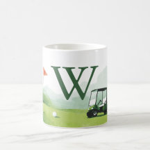Klassischer Golf Buggy mit individuellem Monogramm