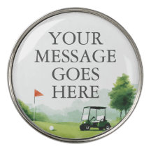 Klassischer Golf Buggy personalisierte Nachricht