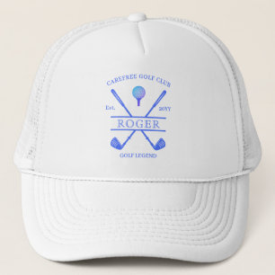 Klassischer Golf Club Name Modernes Blau Truckerkappe