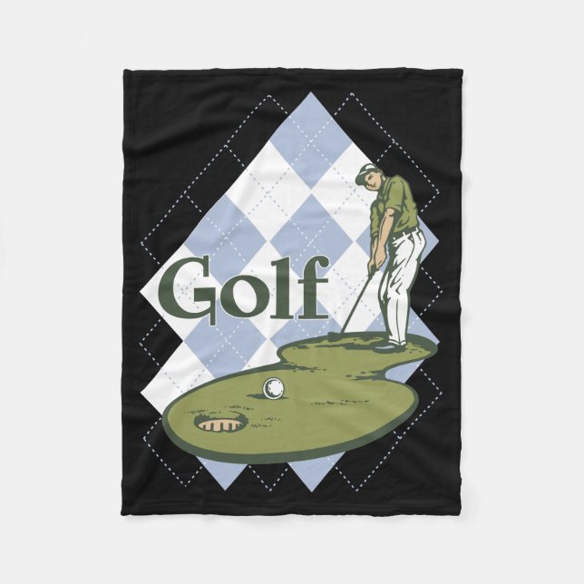 Klassischer Golf Fleecedecke (Vorderseite)