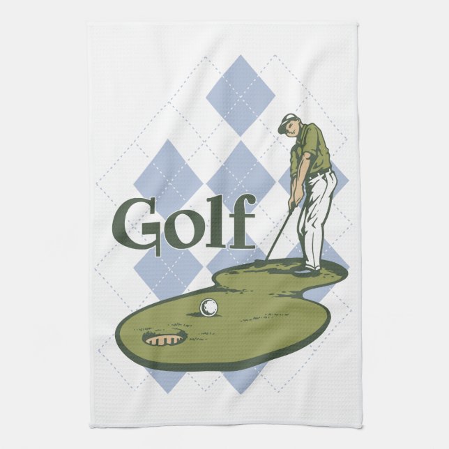 Klassischer Golf Handtuch (Vertikal)