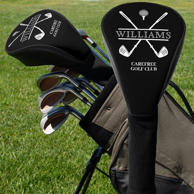 Klassischer Golfclub Name Black Golf Headcover (Von Creator hochgeladen)