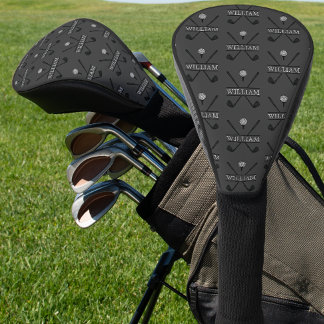 Klassischer Golfschläger-Spielernamen Grau Golf Headcover