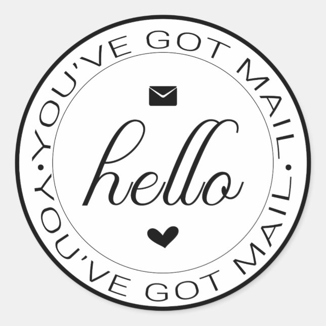 Klassischer Got-Sticker Runder Aufkleber (Vorderseite)