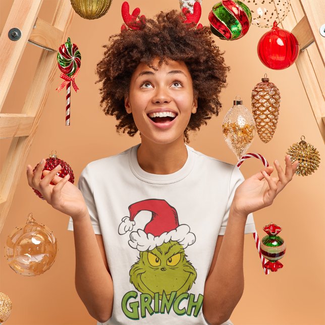 Klassischer Grinch | Artig oder unartig Tri-Blend Shirt (Von Creator hochgeladen)