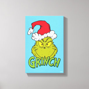 Klassischer Grinch   Böse oder Braver Leinwanddruck
