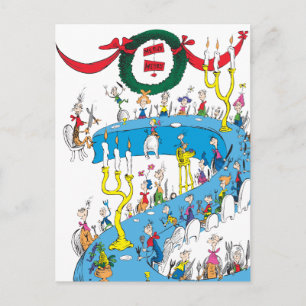 Klassischer Grinch Frohe Frohe Feier Feiertagspostkarte