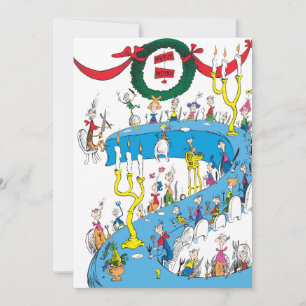 Klassischer Grinch   Frohe fröhliche Feier Feiertagskarte