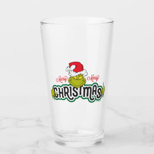 Klassischer Grinch Frohe Weihnachten Glas