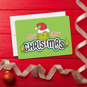 Klassischer Grinch Fröhliche Weihnachten