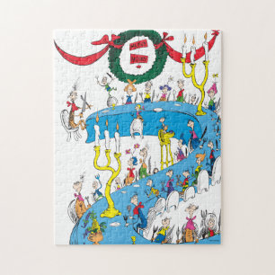 Klassischer Grinch Fröhliches Festmahl Puzzle
