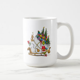 Klassischer Grinch Grinch & Max mit Schlitten Tasse