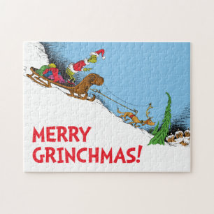 Klassischer Grinch   Grinch und Rentier Max Puzzle