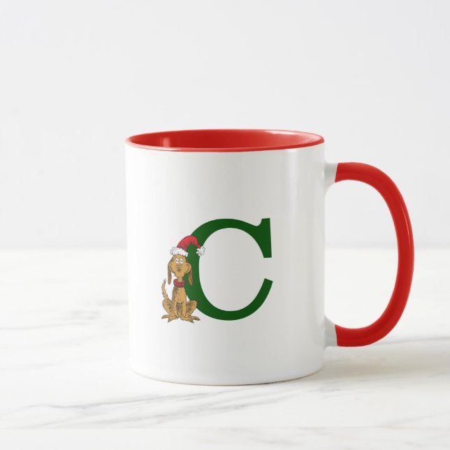Klassischer Grinch Max | Monogramm C Tasse (Rechts)